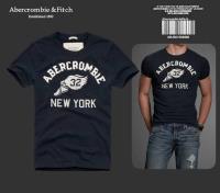 heren abercrombie korte tees 32 new york donkere marineblauw Echt Goedkoop w30rk459